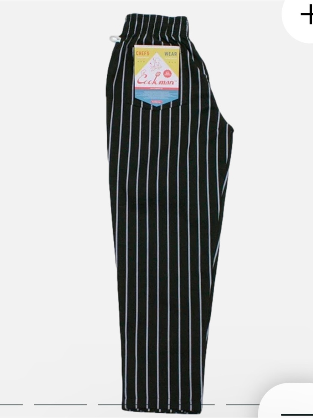 Cookman Chef Pants Stripe Black Size S Unisex - Picture 8 of 16